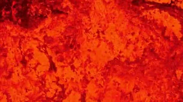 Detailansicht Des Ausbrechenden Vulkans Mit Explodierender Lava Island 2023 Fagradalsfjall — Stockvideo
