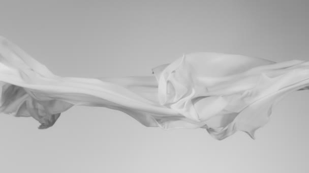Super Slow Motion Waving Transparent Sukienka Nakręcony Szybkiej Kamerze Filmowej — Wideo stockowe