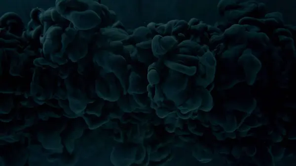 Черная Краска Капли Смешивания Воде Чернила Закручиваются Водой Абстрактный Цветной — стоковое фото