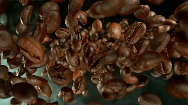 Abstraktní Kávové Pozadí Čerstvým Arabica — Stock fotografie