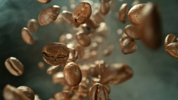 Abstract Koffie Achtergrond Met Verse Arabica — Stockfoto