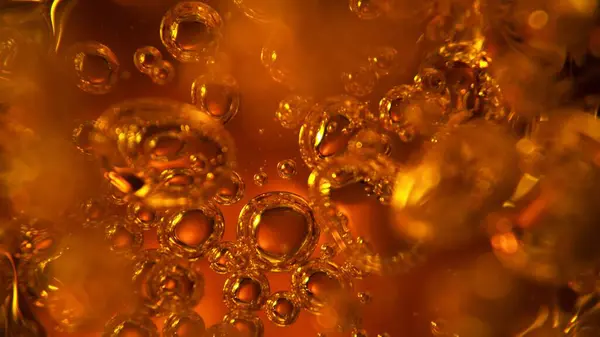 Résumé Golden Liquid Background Macro Shot Gros Plan Whisky Cognac — Photo