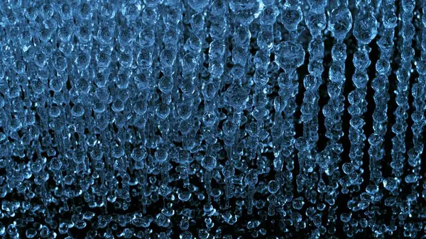 stock image Abstract Water Splashes Isolated on Black Background. Freeze Motion of Water Drops.