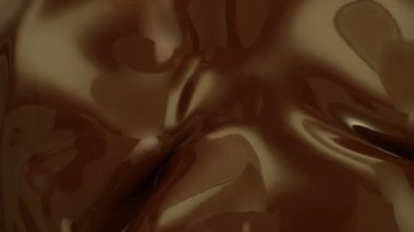 Süper Yavaş Su Sıçratma ve Karıştırma Sıcak Erimiş Çikolata Dalgalar Yaratma Yüksek Hızda Sinema Kamerası, 1000 fps.