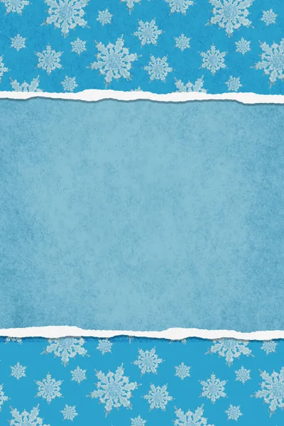 Зимова Облямівка Сніжинка Синьо Біла Місцем Копіювання Вашого Зимового Або — стокове фото