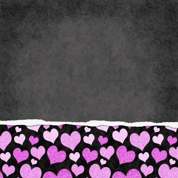 Любовний Фон Серцем Гранжево Рожевій Рамці Копіюванням Простору Вашої Любові — стокове фото
