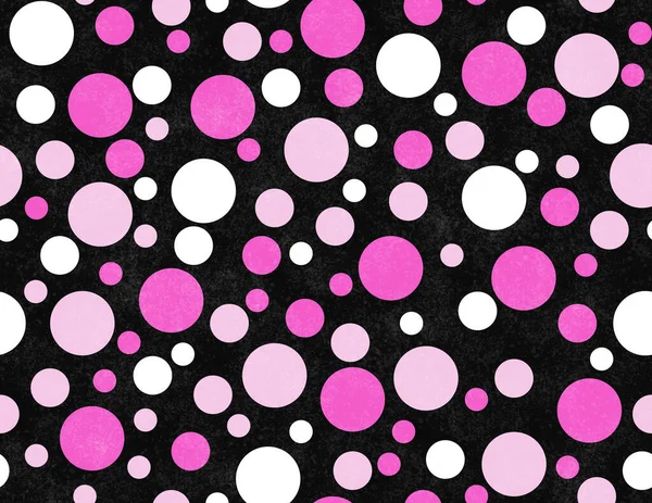 Ροζ Και Μαύρες Κουκίδες Αδιάλειπτη Φόντο Που Είναι Αδιάλειπτη Και — Φωτογραφία Αρχείου
