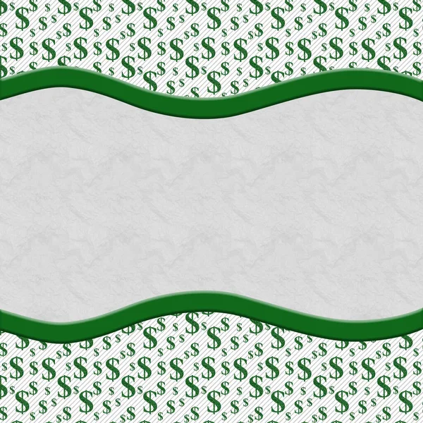 Σύνορα Χρήματα Πράσινο Σήμα Δολάριο Λευκό Αντίγραφο Χώρο Για Χρήματά — Φωτογραφία Αρχείου