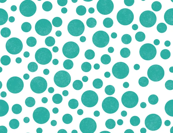 Teal White Dots Seamless Background Seamless Repeats Your Message — Stock Photo, Image