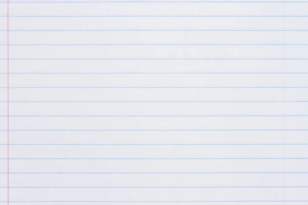 Notebook White Ruled Paper Background Your School Education Message — Fotografia de Stock