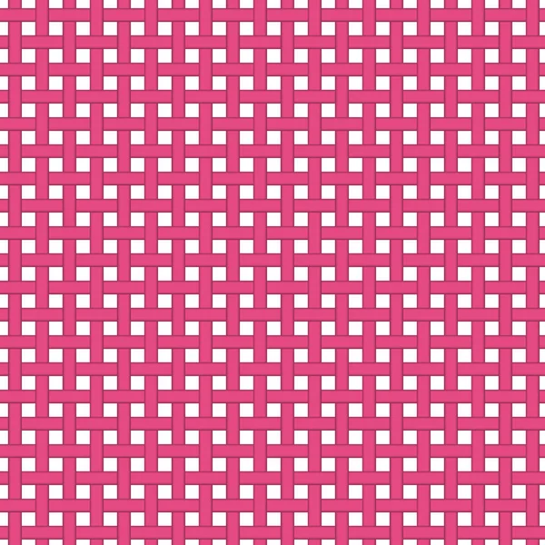 シームレスで繰り返されるシームレスな背景にピンクと白の織り素材 — ストック写真