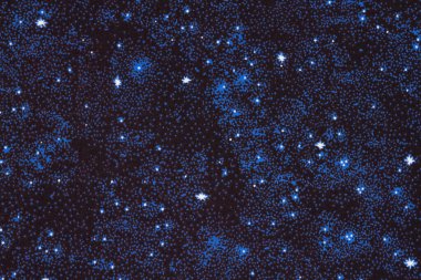 Akşamınız ya da galaksi mesajınız için mavi ve beyaz yıldız gece arkaplanı