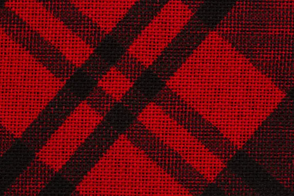 Zwarte Rode Ruitpatroon Textuur Achtergrond Met Kopieerruimte Voor Bericht — Stockfoto