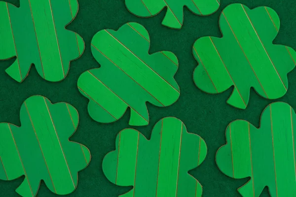Fond Trèfle Vert Pour Saint Patricks Jour Pour Célébration Des — Photo