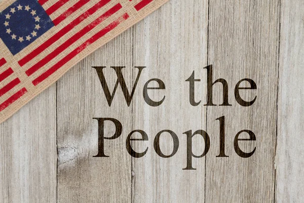 America Patriotic Message Usa Patriotic Old Flag Weathered Wood Background — Stock Photo, Image