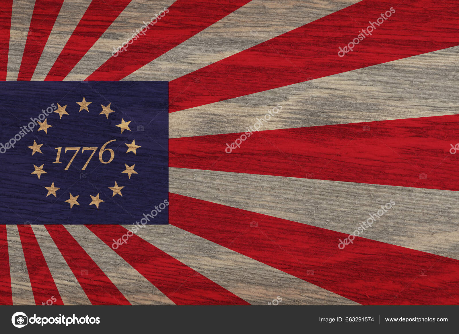 Vintage Old Betsy Ross Stars American Weathered Flag — Stock Photo © karenr  #663291574, image size:1600x1167