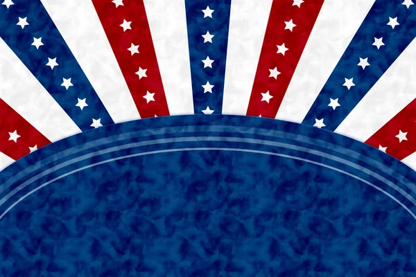 Bannière Bleue Usa Étoiles Rayures Avec Espace Pour Votre Message — Photo