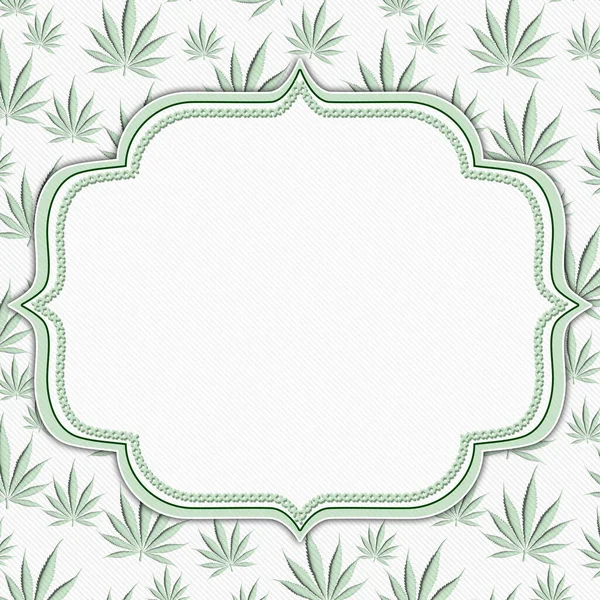 Zöld Háttér Kannabisz Üzenet — Stock Fotó