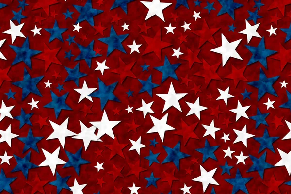 Červené Bílé Modré Hvězdy Abstraktní Pozadí Pro Americkou Nebo Vlasteneckou — Stock fotografie