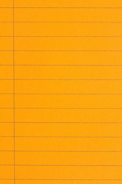 Retro Orange Lined School Notebook Paper Background Copy Space Your — Stock Photo, Image