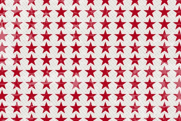 Rétro Étoiles Rouges Blanches Fond Abstrait Pour Message Vintage — Photo