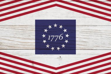 Klasik Betsy Ross 13 yıldızlı Amerikan bayrağı