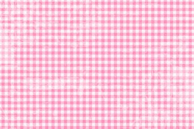  Bebek ve hamilelik için pembe gingham malzeme arka planı 