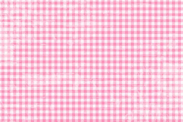 Pink Gingham Material Background Baby Pregnancy — Stock Photo, Image
