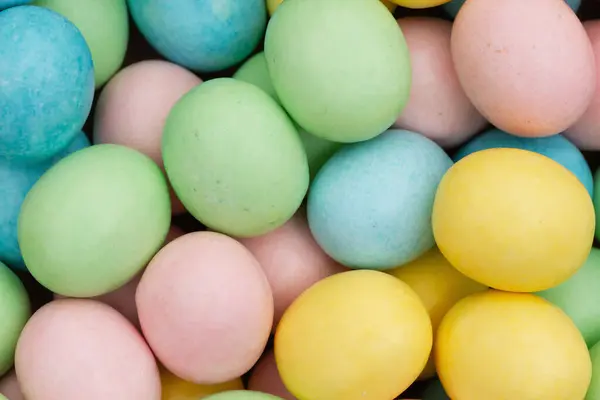 Pale Easter Egg Candy Background Stock Image