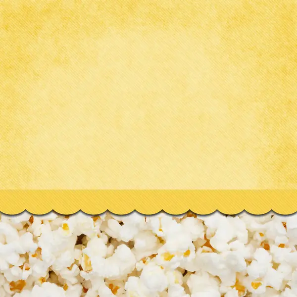 Popcorn Salzig Und Gesund Snack Hintergrund Mit Kopierraum — Stockfoto