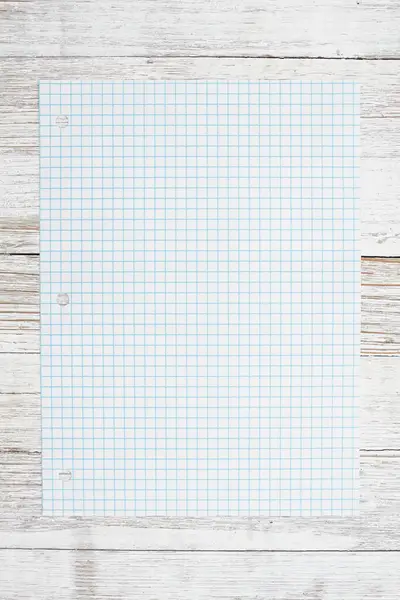 Ruled Lined Graph Paper School Weathered Wood Desk Stock Image