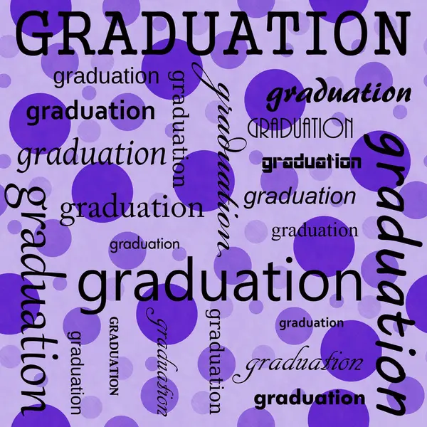 Graduation Design Purple Polka Dot Tile Pattern Powtórz Tło Które Zdjęcia Stockowe bez tantiem
