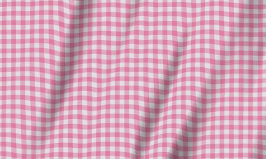 Bebek ve hamilelik için pembe gingham malzeme arka planı 