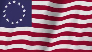 ABD ya da vatansever geçmişiniz için yıldız ve çizgili Betsy Ross bayrağı