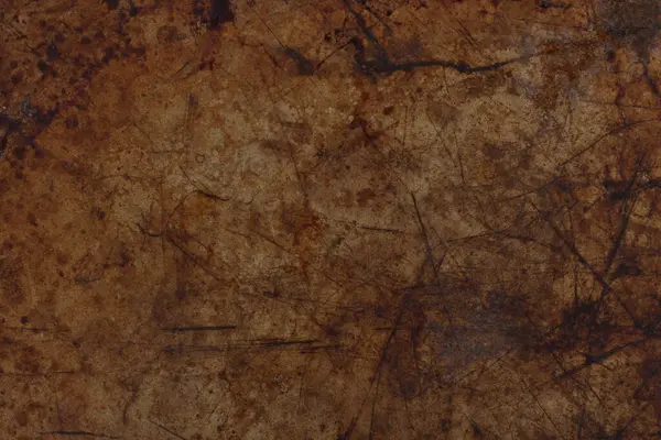 Endüstriyel, grunge ya da yıpranmış doku için pas lekeleri olan kirli ve tırmalanmış metal yüzey