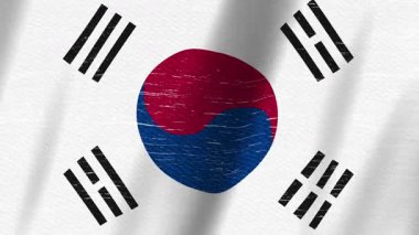 Kore ya da vatansever temalarınız için sorunlu Güney Kore bayrağı