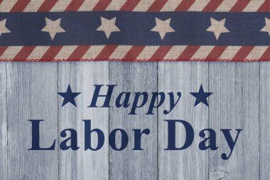 Amerikan işçilerini ve ulusal gururu kutlayan retro Amerikan kırmızı, beyaz ve mavi yıldızlı İşçi Bayramı Kartınız kutlu olsun.