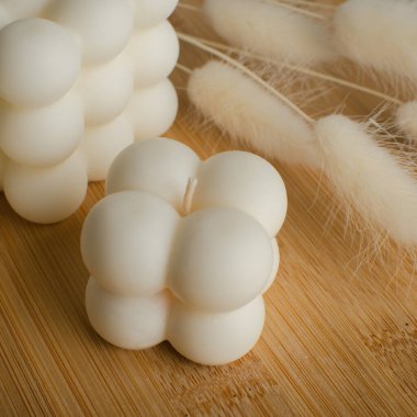 köpüklü soya mumu. Yüksek kalite fotoğraf