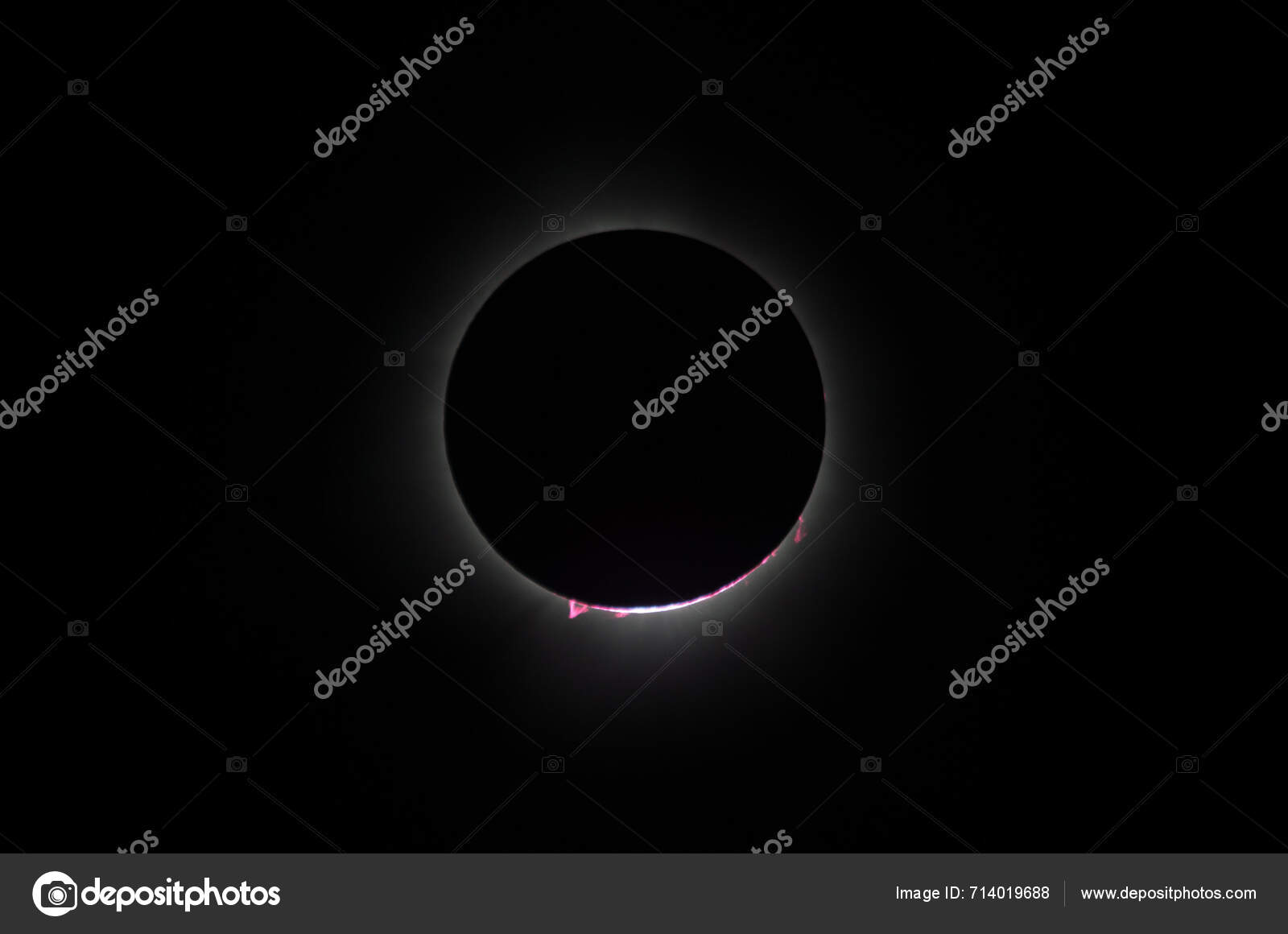 Eclipse Solar 2024 Serie Completa — Foto de stock 714019688 © brhamms