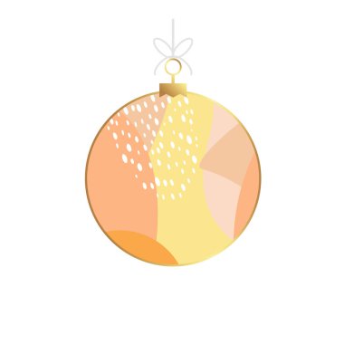 Vektör Noel ve yeni yıl geometrik Noel balosu. İskandinav tasarımı. Pankart, kapak, baskı, promosyon, satış, selamlama, web, sayfa, başlık, iniş, sosyal medya için modern vektör şablonu