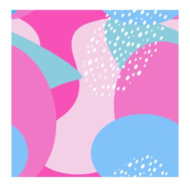 Soyut, dikişsiz geometrik desen. Pembe renk. Pankart, kapak, baskı, promosyon, satış, selamlama, web, sayfa, başlık, iniş, sosyal medya için modern vektör şablonu. Bebek titreşimi