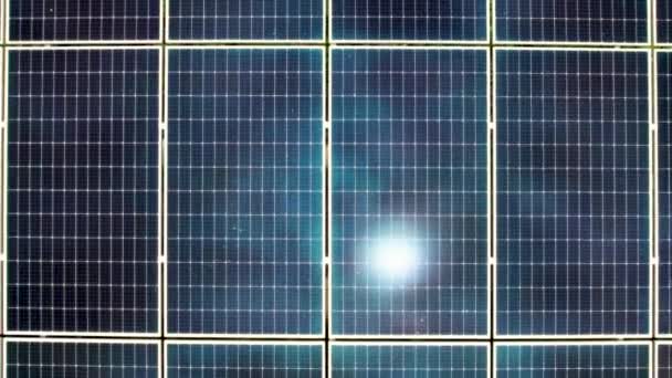 Ecología Paneles Centrales Solares Los Campos Cerca Concepto Energía Verde — Vídeo de stock