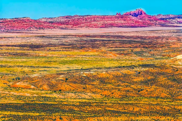 Colorat Deșert Portocaliu Gresie Roșie Foc Cuptor Arches Parcul Național — Fotografie, imagine de stoc