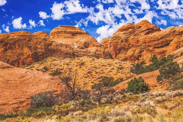 Renkli Kaya Kanyonu Şeytanların Bahçesi Ulusal Park Moab Utah Abd — Stok fotoğraf