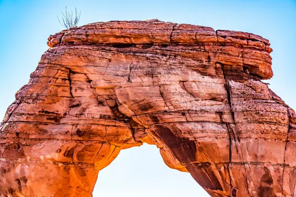 Delicado Arch Rock Canyon Arches National Park Moab Utah Estados —  Fotos de Stock