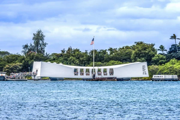 Uss Arizona Memorial Dock Pearl Harbor Honolulu Oahu Hawaii Memorial — Stock fotografie
