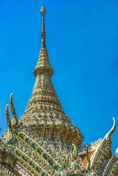 Porcelán Pagoda Stupa Prang Grand Palace Bangkok Thajsko Jedna Osmi — Stock fotografie