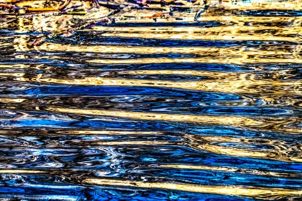 Natural Brown Blue Patterns Reflection Abstract Washington State Pacific Northwest — Stock Photo, Image