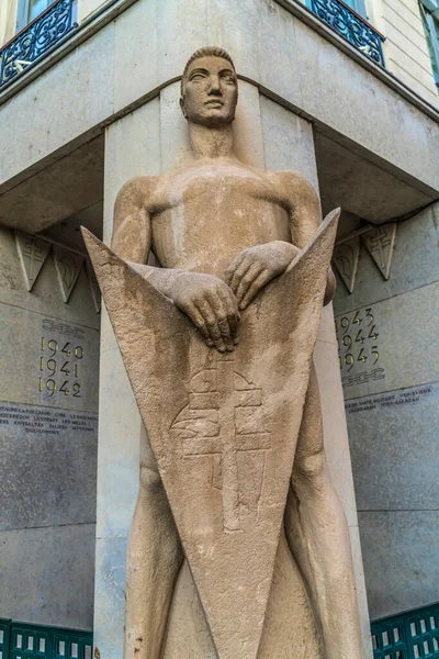 Památník Druhé Světové Války Náměstí Plaza Lyon Francie — Stock fotografie