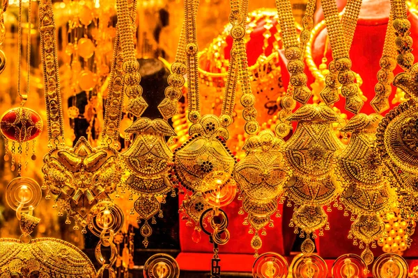 Красочные Золотые Украшения Grand Bazaar Istanbul Turkey Гранд Базар Сердце — стоковое фото